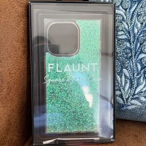 Flaunt iPhone 14 Pro Sparkling Glitter Phone Case.  Still in box.